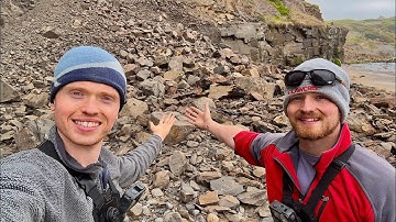 Huge LANDSLIDE Fossil Hunt! 