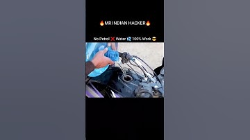 No Petrol ❌️ Water 💧 100% Work 😎 | MR INDIAN HACKER | #bike #experiment #water #automobile #shorts