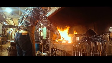 Fly cam in blacksmith workshop