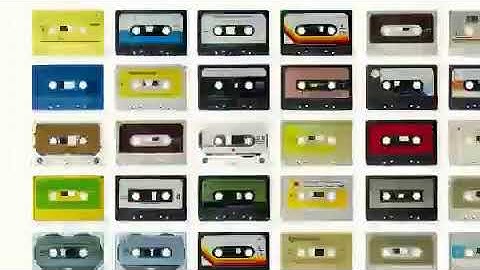 Cassette Tapes Animation Motion Background Stock Video Footage Free