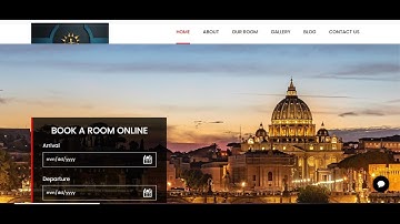 How To Make Hotel Website Using HTML CSS and JavaScript #hotelwebsite