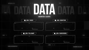 Data Animated Alerts for Twitch, Youtube and Facebook Gaming
