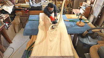 How a Tree Becomes a Timeless Live Edge Table: The Full Handcrafted Process!
