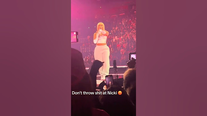 Fan throws something at Nicki Minaj 😳 #shorts #nickiminaj