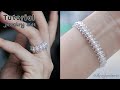 Wedding jewelry DIY. Ring & bracelet. How to make beaded jewelry