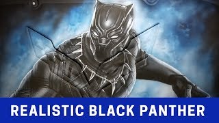 Realistic airbrush painting of Black Panther - How to airbrush Black Panther by Jeff Copeland 10,568 views 5 years ago 9 minutes, 31 seconds