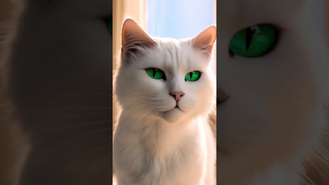 Cute cat with green eyes| biliyan biliyn aakhan|#eyes #viral #catworld #shorts