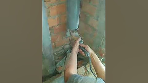 |SONGLAMTECH | PHần 2 : Cách xử lý trục đứng chung cư bị xì nước bằng MĂNG XÔNG TRƯỢT