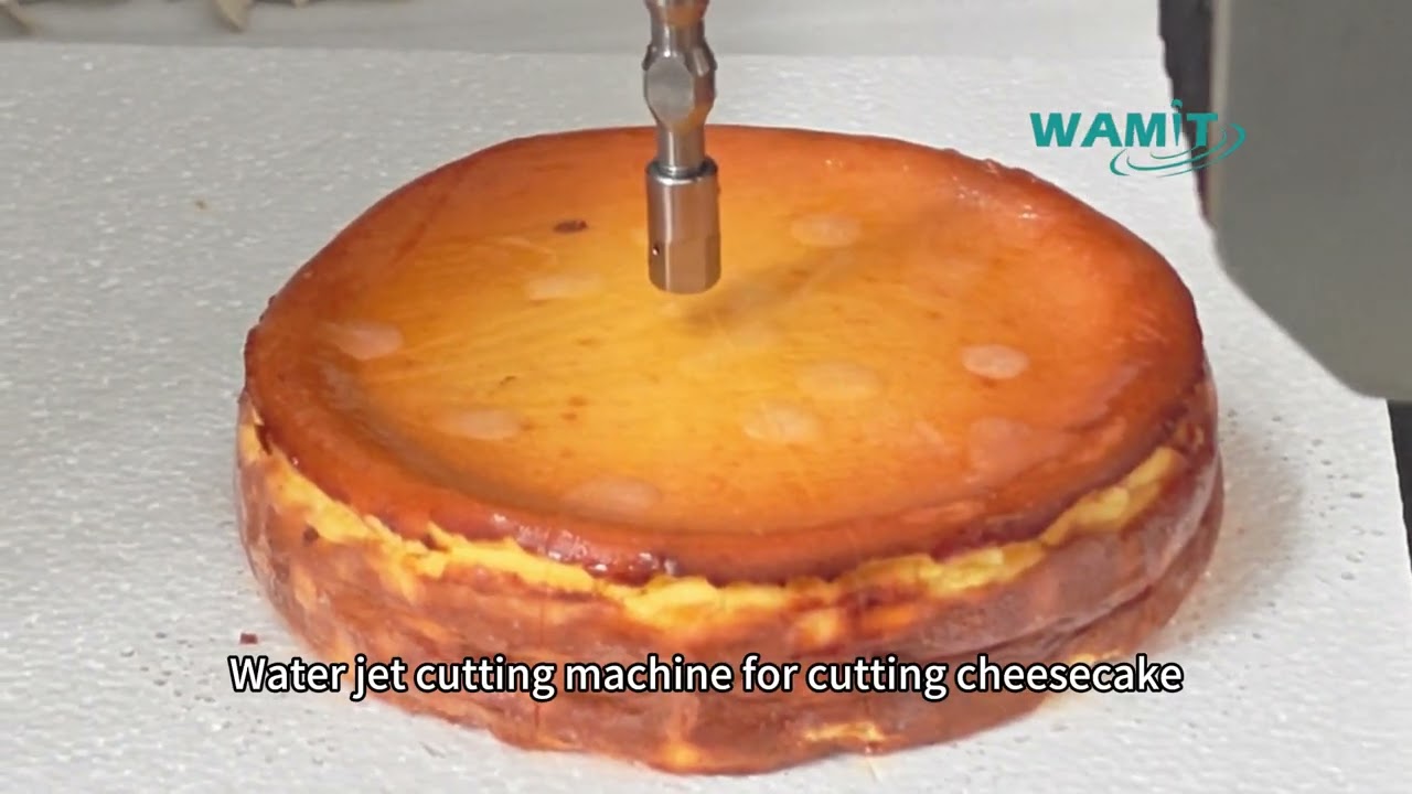 WMT Water jet cutting machine for cutting cheesecake