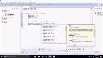 calculator program in java