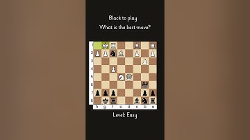 Black to Play & Win | This Simple Chess Puzzle Has a Brilliant Hidden Trick