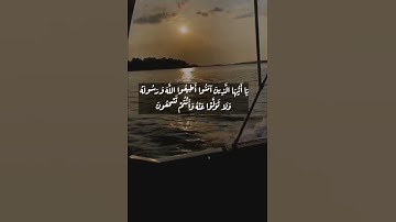 | حالات واتس اب قران | للقارئ عبد الله الموسى | ايات قرانيه قصيره.