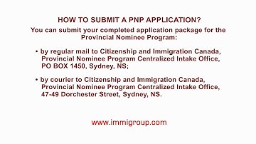 How to submit a PNP application?