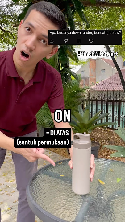 Bedanya : ON, ABOVE, UNDER, BELOW, OVER, dll. #bahasainggris