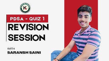 PDSA Quiz 1 Revision session