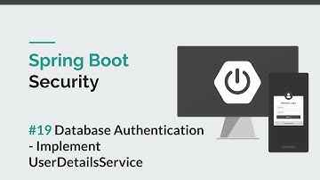 [Spring Boot Security] #19 Database Authentication - Implement User Details Service