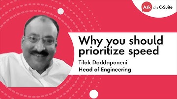 Prioritizing Speed: Insights from an Engineering Expert