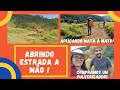 Abrindo estrada do açude a mão parte1 - Compramos um pulverizador de 20 Litros - Aplicando mata Mato