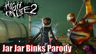 All Hilarious Jar Jar Binks dialogue - High On Life 2 | 4K
All the funny Star Wars references, parody and scenes in the game.
Played on Xbox Series X
No Cheats used
Normal difficulty
Deaths cut out
More like this:-
PS5 games - https://www.youtube.com/playlist?list=PLXnIZkuKAW4PFSUZjqr_C5ZY0QxsDuTKi
Switch games - https://www.youtube.com/playlist?list=PLXnIZkuKAW4Nh7Bf5xrkhJ-dnbvr0jCWI
DONATE
https://www.buymeacoffee.com/retro2vr
paypal.me/Tinkstonten
BTC - 3Q9mg5pjT4YZgAvHQha6izYDrX3nbJqMPZ
ETH - 0xb2ed8dcbb290beb31ff2f25c6c023b10ee7afb91
MATIC - 0x9051a87257812febda27691fc84bdd54500eb26f
DOGE - DL3afUvT2UxhkoXsUZNXZS4nwxJny3s4Zm
#highonlife2 #comedy #starwarsmemes All Hilarious Jar Jar Binks dialogue - High On Life 2 | 4K