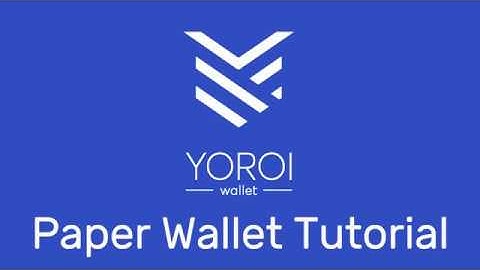 Yoroi - Cardano Light Wallet - Paper Wallet Tutorial