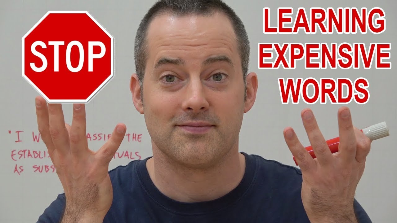  STOP Learning Expensive English Words YouTube