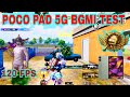 Poco pad 5G pubg test 120 FPS TEST BGMI best iPad Gaming 😱 poco pad 5G best gaming iPad