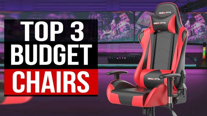 Gtplayer Gaming Chair with Footrest and Ergonomic Lumbar Massage