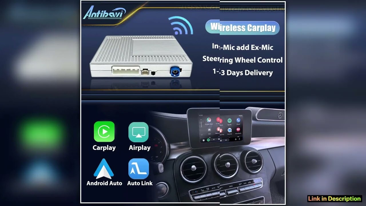 Wireless CarPlay NTG 30 35 40 For Benz W221 2006 07 08 09 10 11 12ys GLK C E Class Android Auto Mir