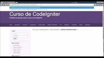 33. Librería URI - Curso de CodeIgniter