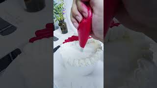 Creative Cake Making Creamy Mounting Hands on teaching you to make a little snowman cake Pastry trai