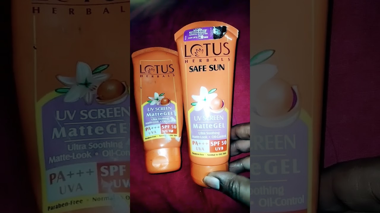Lotus Herbals Sunscreen 🧴