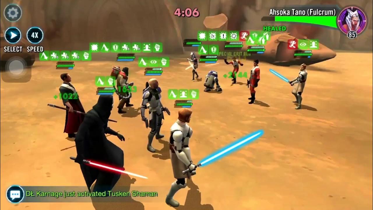PvP vs 7 star Fulcrum Ahsoka Tano SWGOH YouTube