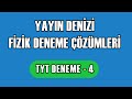 Yayın Denizi TYT Fizik Deneme Çözümleri | Deneme 4