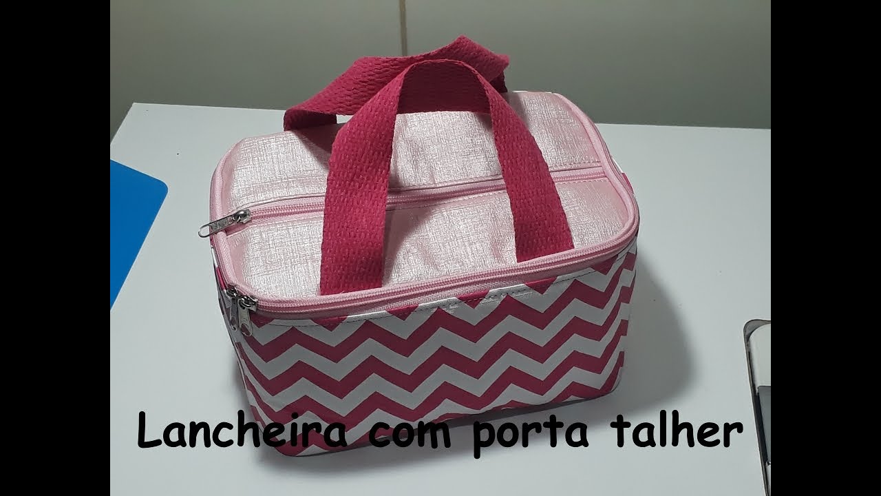 Lancheira termica com porta talher