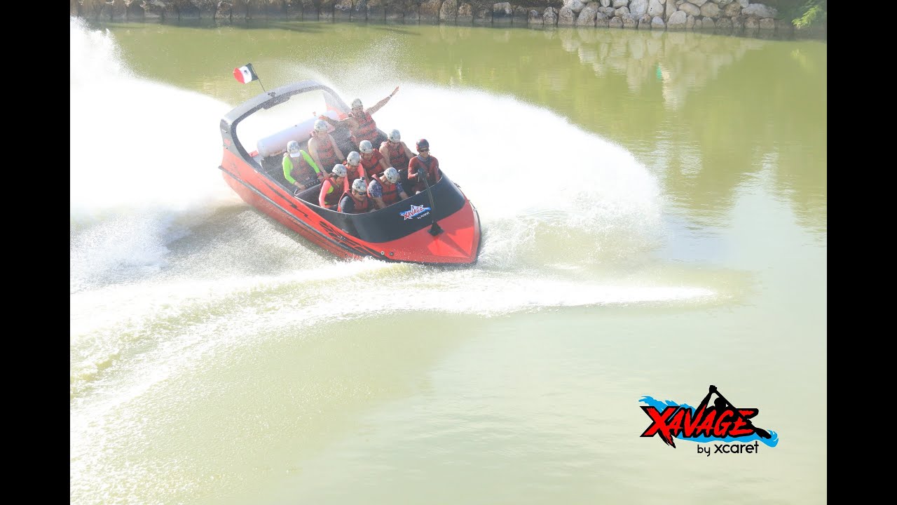 Xavage Jet Boat Spins and riding the walls YouTube