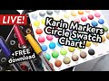 🔴 LIVE - Circle Swatch Chart for Karin Markers (plus FREE PDF Download)