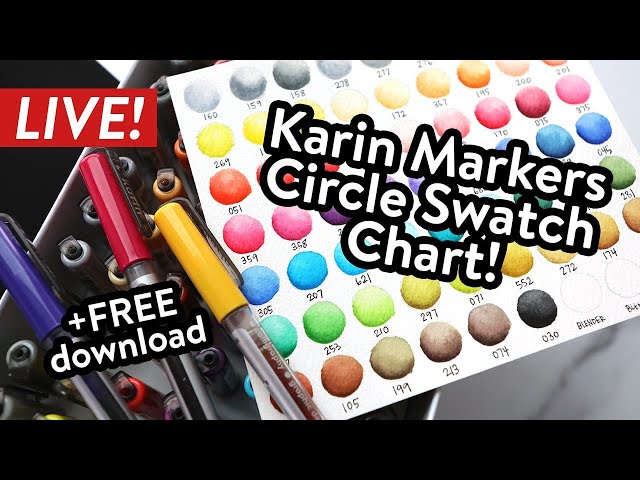 Karin Brushmarker Pro Swatch Test — Blink Lettering