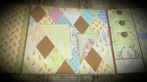 Tutorial  4/4 Peter Rabbit Folio Mini Album ( DT Vectoria designs )
