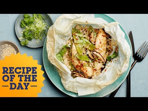 recipe-of-the-day:-ginger-scallion-chicken-parchment-pack-|-food-network