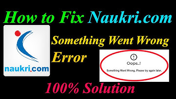 How to Fix Naukri.com  Oops - Something Went Wrong Error in Android & Ios - Please Try Again Later