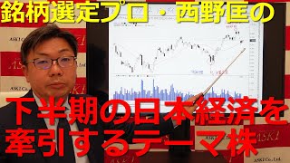 2022年6月17日銘柄選定プロ・西野匡が選ぶ、下半期の日本経済を牽引するテーマ株