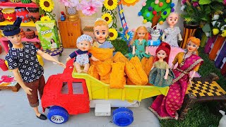 Barbie Doll All Day Routine In Indian Villagesita Ki Kahani Part-243Barbie Doll Bedtime Story