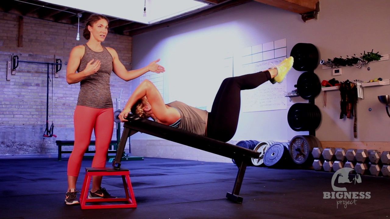 The Bigness Project Demo Bodyweight Inclined Reverse Crunch Youtube