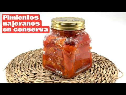 Pimientos najeranos en conserva y Magdalenas gigantes