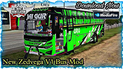 New Zedvega V1  Private Bus Mod For Bussid Bus simulator Indonesia #bussidmods