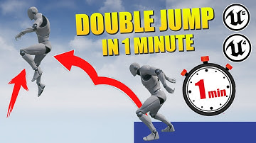 Unreal Engine 4 - Double Jump In 1 Minute (Tutorial)