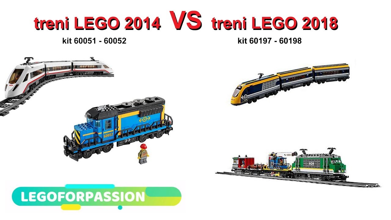 Treno merci e treno passeggeri di LEGO® CITY 