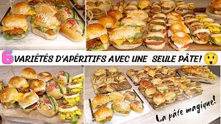 ✨ PÂTE MAGIQUE( pâte à tous faire )😲 6.APÉRITIFS AVEC UNE SEUL PÂTE !SPÉCIAL FÊTES/BUFFET DÎNATOIRE