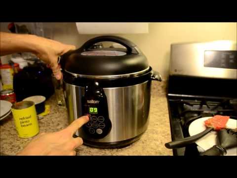 Beef and Bean Taco Casserole in the pressure cooker