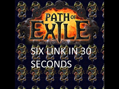 How To Six Link A POE Item In 30 Seconds - YouTube